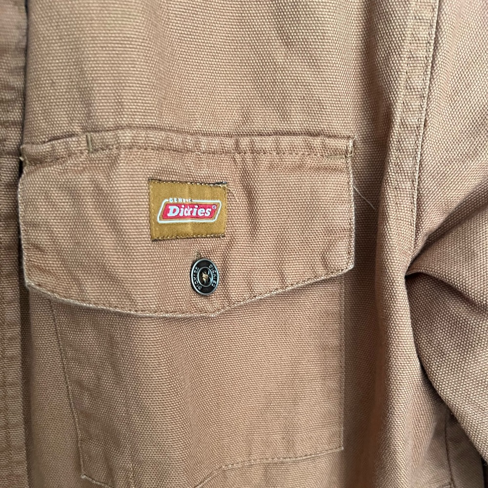 Dickies Long Sleeve Duck Brown Shirt Jacket - Medium